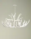 REGINA ANDREW ANTLER CHANDELIER (WHITE)