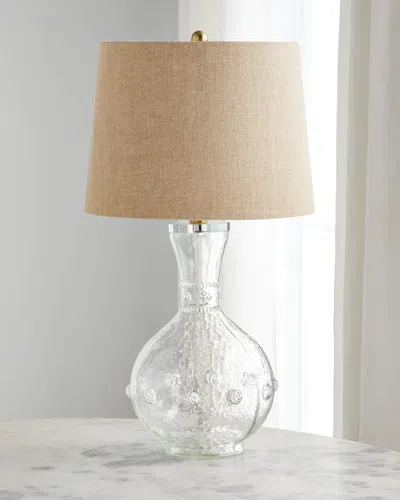 Regina Andrew Augustine Glass Table Lamp In Metallic