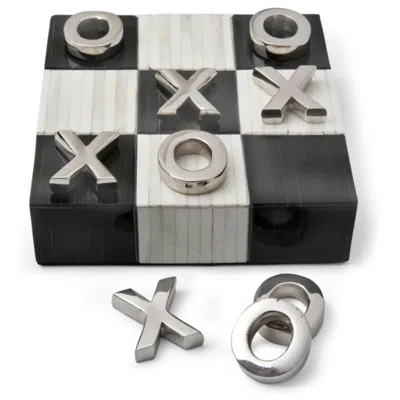 Regina Andrew Block Natural And Black Bone Tic Tac Board
