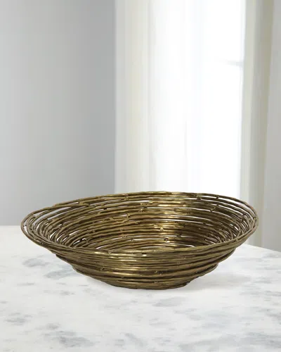 Regina Andrew Brass Nest Bowl In Metallic
