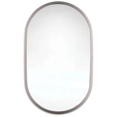 Regina Andrew Canal Polished Nickel 24" X 40" Oval Wall Mirror