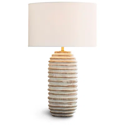 Regina Andrew Carmel 26 1/2" Modern White Wood Table Lamp