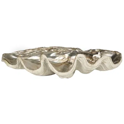 Regina Andrew Clam Bowl Large (ambered Silver Leaf)