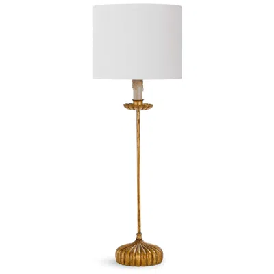 Regina Andrew Clove Stem Gold Stem Buffet Table Lamp With Linen Shade
