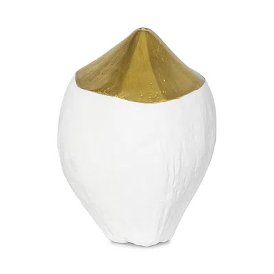 Regina Andrew Coco Metal Vase In White