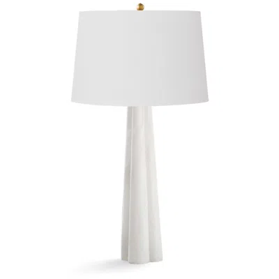 Regina Andrew Crabtree Large Natural Alabaster Quatrefoil Table Lamp