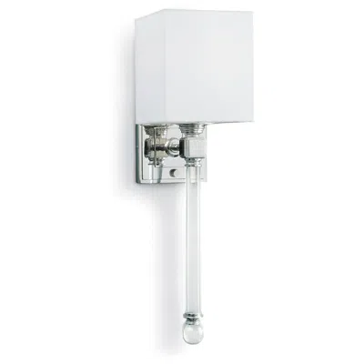 Regina Andrew Crystal Tail 22" High Polished Nickel Wall Sconce