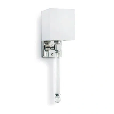 Regina Andrew Crystal Tail Sconce In Polished Nickel