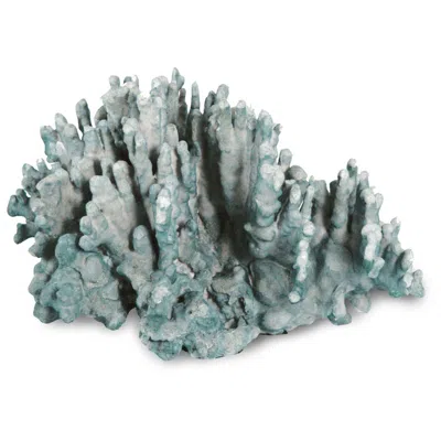 Regina Andrew Design 16 1/2" Wide Blue Resin Coral Art Piece