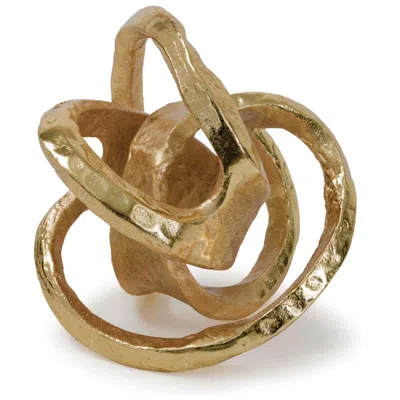 Regina Andrew Design 7" High Knot Gold Tabletop Sculpture