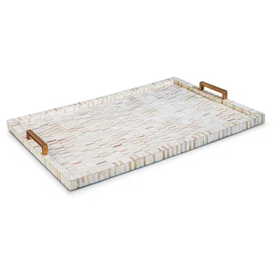 Regina Andrew Design Bone Brass-handle Serving Tray