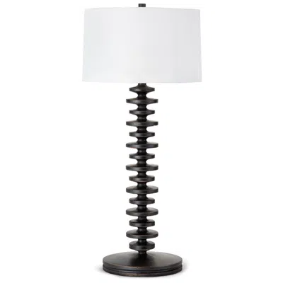 Regina Andrew Design Fishbone Ebony Wood Buffet Table Lamp