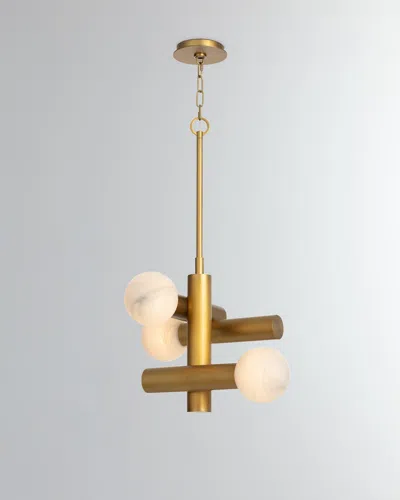 Regina Andrew Dion 20" 3-light Chandelier In Brass