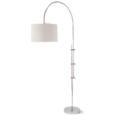 Regina Andrew Eclipse 83 1/2" Polished Nickel Modern Arc Floor Lamp