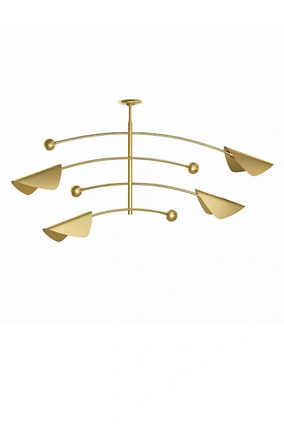 Regina Andrew Eclipse Natural Brass Chandelier In Gold