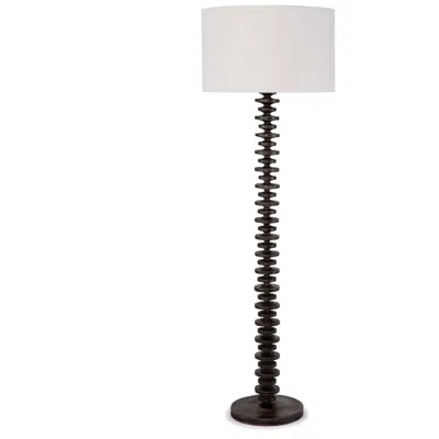 Regina Andrew Fishbone 67" High Modern Ebony Wood Floor Lamp