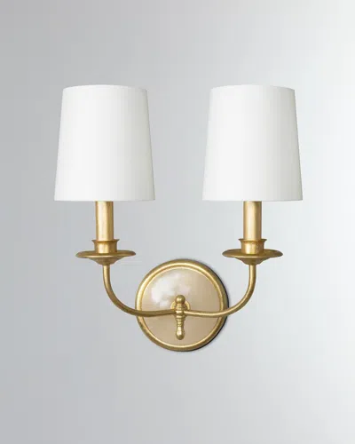 Regina Andrew Fisher Double Sconce In Gold