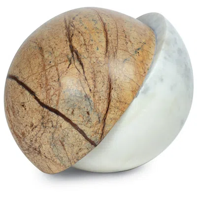 Regina Andrew Flint Marble Accessory (forest Brown And White)