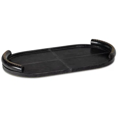 Regina Andrew Forte Leather Tray Oval (black)
