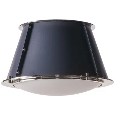 Regina Andrew French Maid Flush Mount (blue And Polished Nickel)