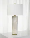 Regina Andrew Gear Alabaster Table Lamp In Brown