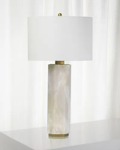 Regina Andrew Gear Alabaster Table Lamp In Brown