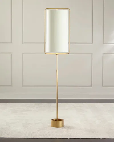 Regina Andrew Geo Rectangle Floor Lamp In Gold