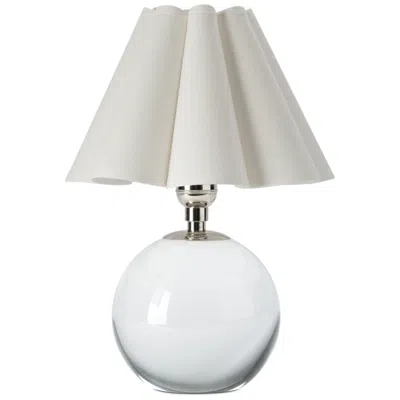 Regina Andrew Giorgio Crystal Mini Lamp (polished Nickel With White Shade)
