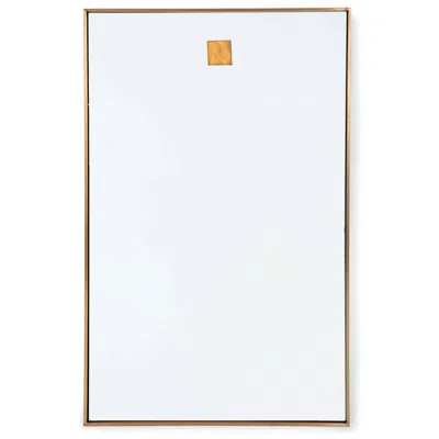 Regina Andrew Hanging Rectangle Natural Brass 28" X 44" Wall Mirror