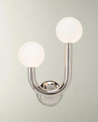 Regina Andrew Happy Wall Sconce, Left Side In Silver