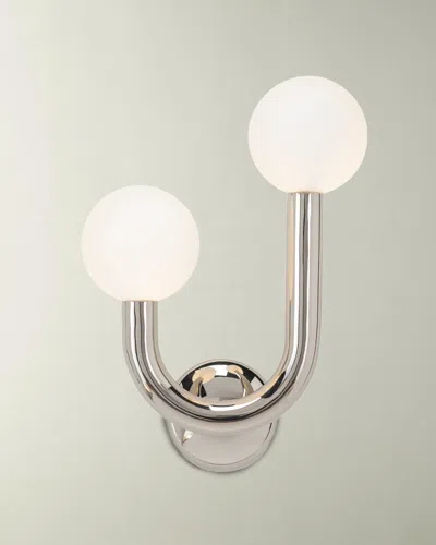 Regina Andrew Happy Wall Sconce, Left Side In Metallic