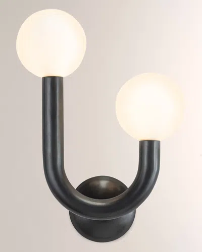 Regina Andrew Happy Wall Sconce, Right Side In Black