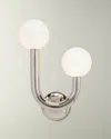 Regina Andrew Happy Wall Sconce, Right Side In Nickel
