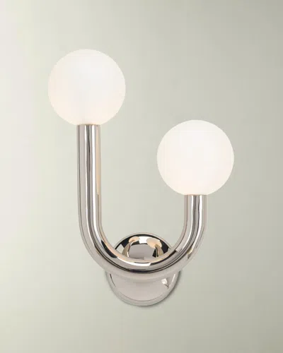 Regina Andrew Happy Wall Sconce, Right Side In Metallic