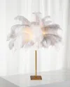 Regina Andrew Josephine Feather Table Lamp In White 1