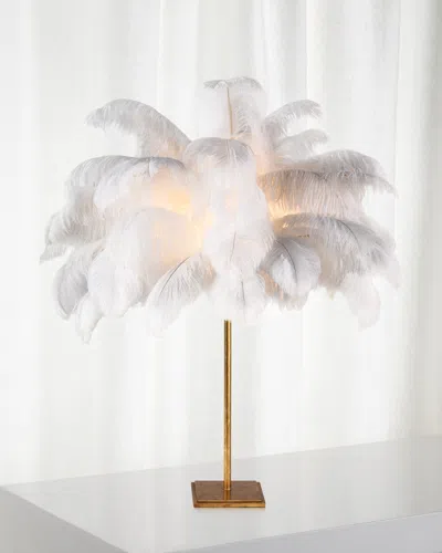 Regina Andrew Josephine Feather Table Lamp In Gold