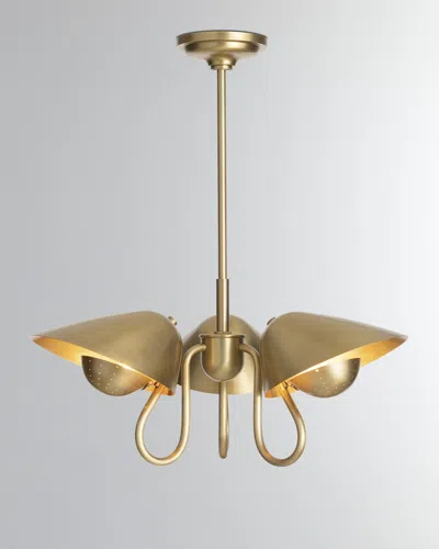 Regina Andrew Keaton 25" 3-light Chandelier In Gold