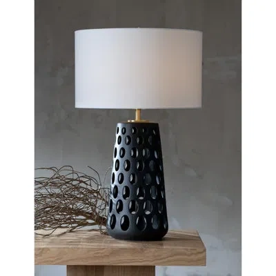 Regina Andrew Kelvin Ceramic Table Lamp In Black