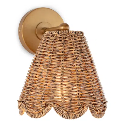 Regina Andrew Kismet 10 3/4" High Natural Brass Wall Sconce