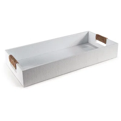 Regina Andrew Logia Rectangle Tray Small (white) 3.5 Height