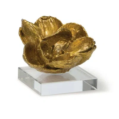 Regina Andrew Magnolia Object (gold Leaf); Dimensions 6" W X 5" H X 6"d