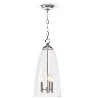 Regina Andrew Maiden Glass Pendant (polished Nickel) In Silver