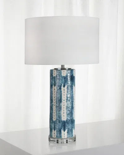 Regina Andrew Mali Ceramic Table Lamp In Medium Blue