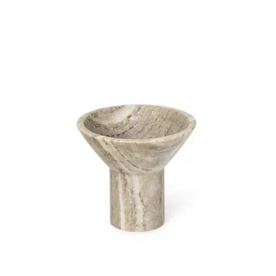 Regina Andrew Martini Marble Bowl Tall In Gray