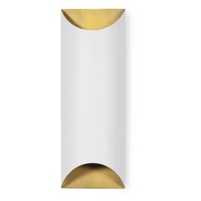 Regina Andrew Meyer Metal Sconce (white And Natural Brass)