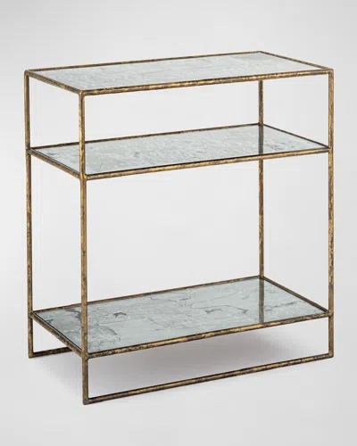 Regina Andrew Mirage 3-tier Side Table In Gold