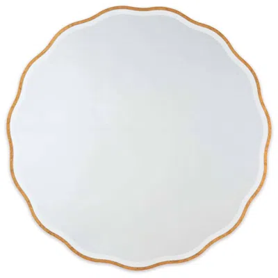 Regina Andrew Modern Glamour Candice Gold Leaf 32" Round Wall Mirror