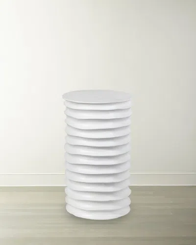 Regina Andrew Nabu Metal Accent Table In White