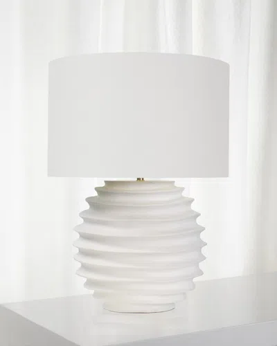 Regina Andrew Nabu Metal Table Lamp In White 1
