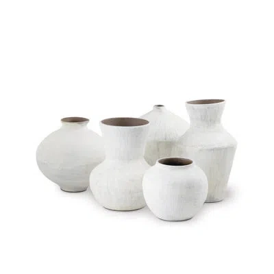 Regina Andrew Noor Ceramic Vase Set In White